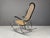 Wood Vintage Chrome and Rattan Rocking Chair, 1960s For Sale - Image 7 of 11