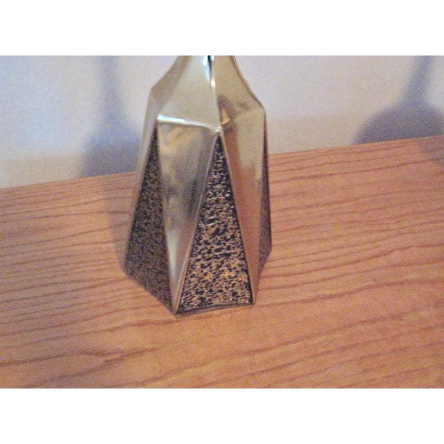 Brass 1960s Mid Century Modern Tempestini Brutalist Lamps - Pair For Sale - Image 8 of 14