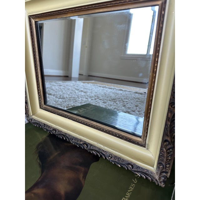 Rococo Vintage Neoclassic Carved Wood Wall Mirror - Made in England For Sale - Image 3 of 12