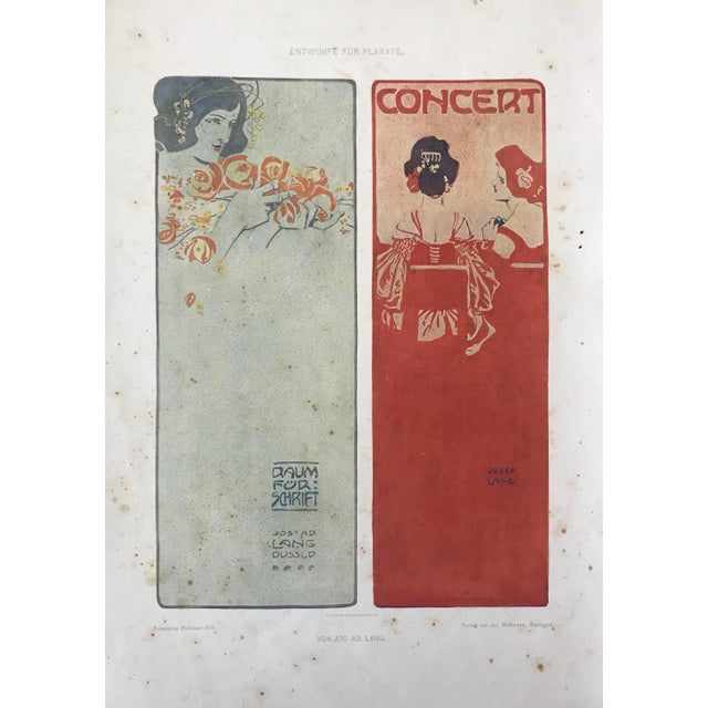 Date: 1906 Size: 9.75 x 13.75 inches About The Poster: We recently purchased a few plates from the German Dekorative...