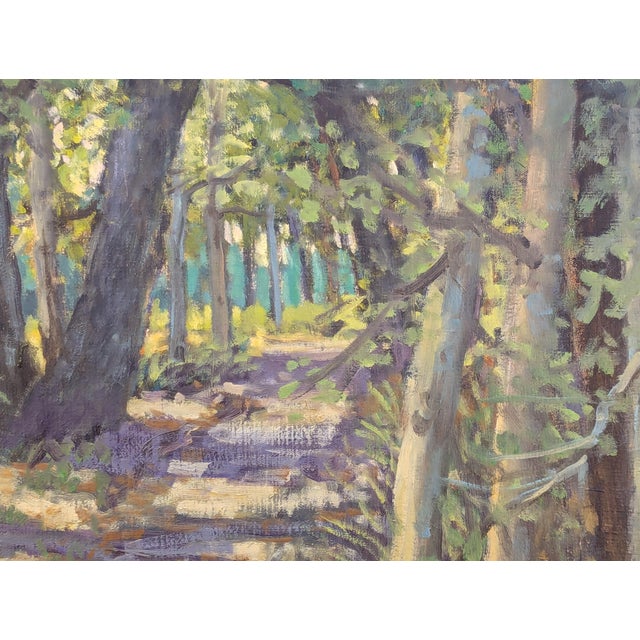 Jerry Greenberg "In Back of the Field" Contemporary Realistic Texas Nature Landscape Painting, 2005 For Sale - Image 10 of 10