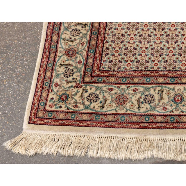 Textile Perisan Herati Rug, 9' 5" X 8' 10" For Sale - Image 7 of 8