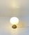 Mid-Century Modern Scandinavian Modern Table Lamp in Brass and White Glass, 1970s For Sale - Image 3 of 9