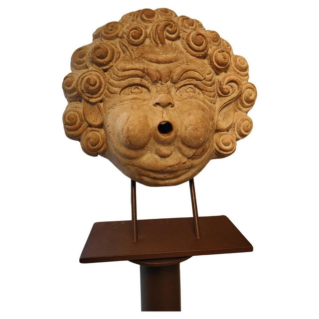 Terracotta Fountain Masqueron, 20th Century For Sale - Image 5 of 5