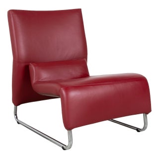 Leather Armchair Red from Koinor For Sale