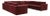 Willow Berry Red with Mauve Piping Modular 8-Piece Performance Velvet Large U Sectional For Sale In Los Angeles - Image 6 of 6