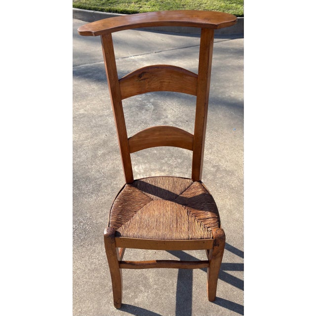 Antique Prie-Dieu (Prayer Chair) With Rush Seat For Sale - Image 4 of 8