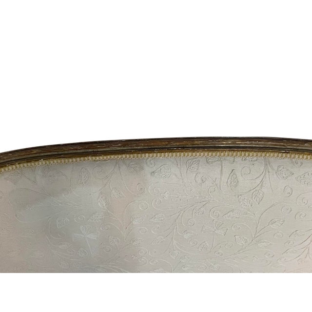 19th Century 19th Century Louis XVI Style Giltwood Settee For Sale - Image 5 of 10