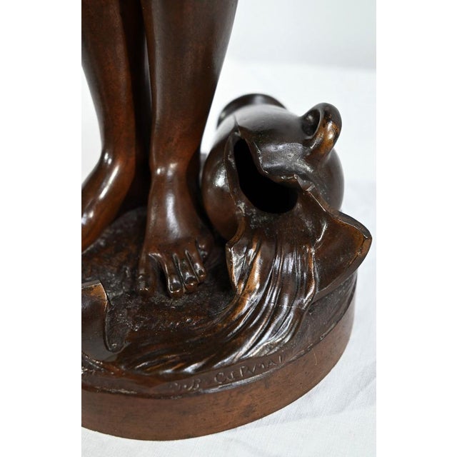 J-B.Germain, The Girl with the Broken Jug, Late 19th Century, Bronze For Sale - Image 13 of 18