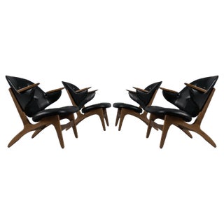 Model 33 Easy Chairs by Carl Edward Matthes, 1950s, Set of 4 For Sale