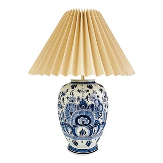 Antique Delft Table Lamp from Royal Delft For Sale