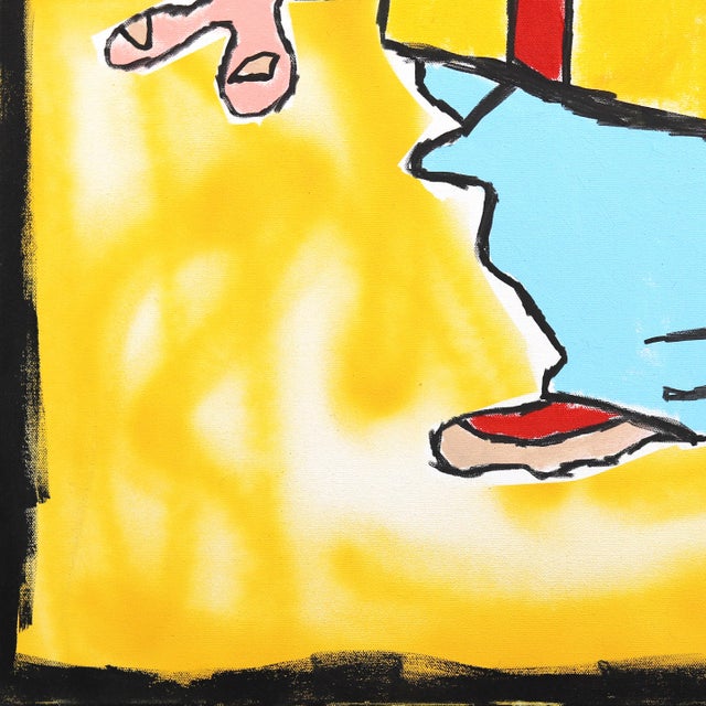 Eddy - Pop Art Character Inspired Painting on Canvas by Original Artwork Randy Morales For Sale - Image 4 of 9