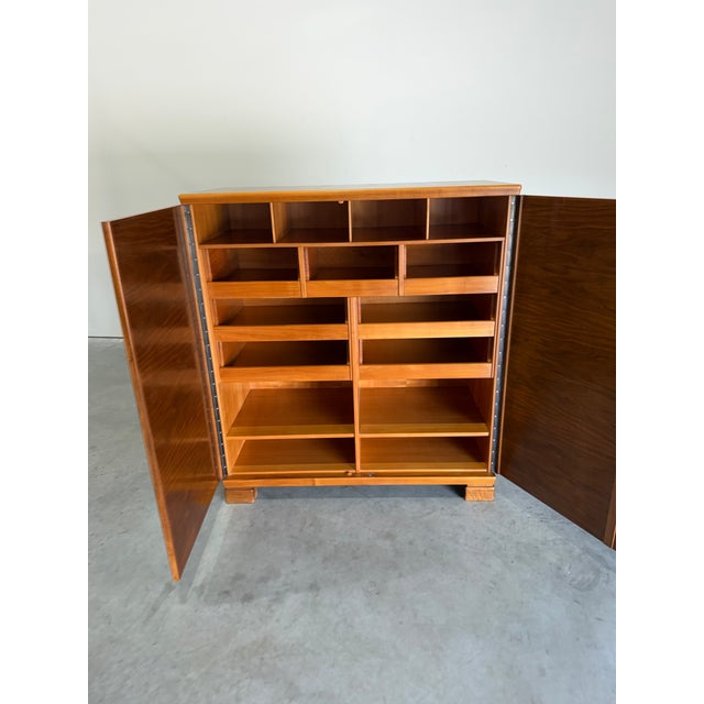 1930s 1930s European Art Deco Burlwood Gentleman’s Chest Cabinet For Sale - Image 5 of 12