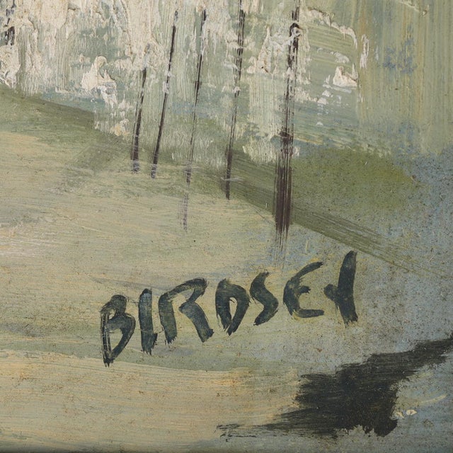 Vintage Painting on Board of a Bermuda Bayscape by Alfred Birdsey For Sale - Image 10 of 10