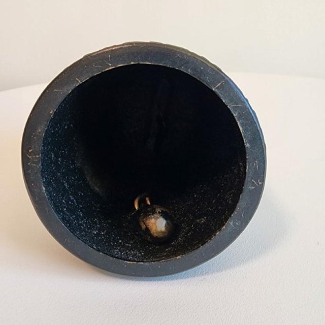 Mid-Century Japanese Nanbu Tekki Architectural Temple Bell For Sale - Image 9 of 14