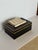 1980s 1980s Vintage Maitland Smith Tessellated Black & Beige Stone Brass Rectangular Box For Sale - Image 5 of 10