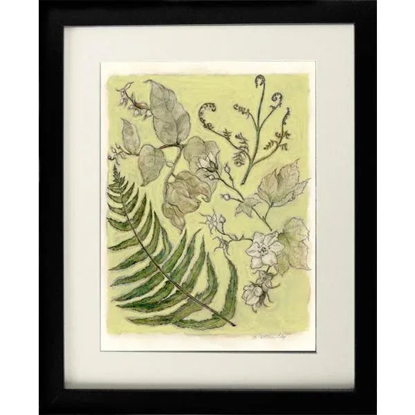 Mixed Media Original Painting Northwest Botanical 3 For Sale - Image 4 of 6
