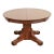 Stickley Brothers Antique Mission Oak Arts & Crafts Pedestal Extension Dining Table, Newly Refinished For Sale