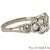 1910s 14k (585) White Gold Natural Rose Cut 1.4 Ct White Diamond, Size 5.5 For Sale - Image 11 of 18