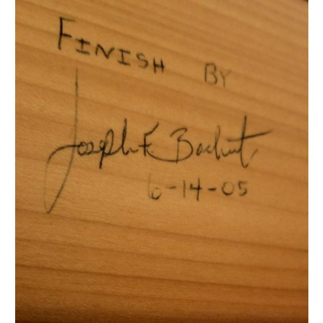 Brown Tiger Maple Queen Anne Style Highboy Chest by Joseph F. Bachut (2005) For Sale - Image 8 of 14