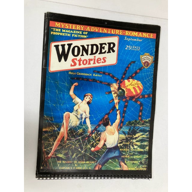 Wonder Stories Calendar 1930's Covers by Gernsback-Frank R Paul Collectible For Sale - Image 13 of 13
