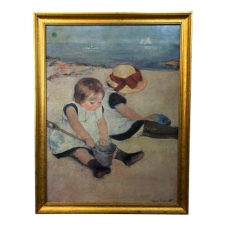 Late 20th Century Mary Cassatt Print on Canvas For Sale