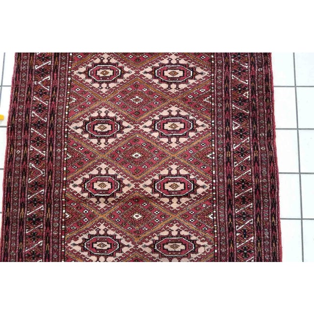 1970s Handmade Vintage Afghan Ersari Rug 4' X 6' For Sale - Image 4 of 13