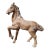 Handmade Chinese Shiwan Ceramic Horse Sculpture, Chinoiserie Tabletop Decor For Sale