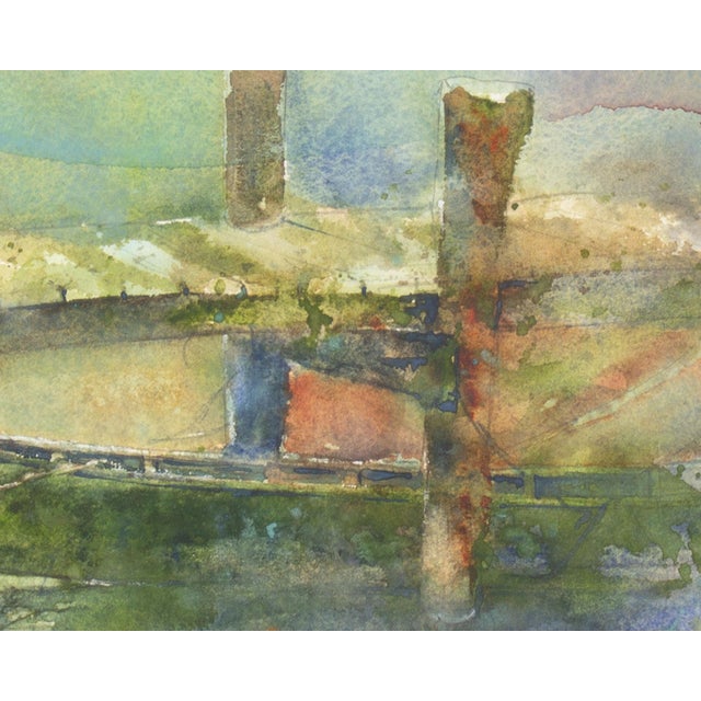 Watercolor Painting of a Boat by Bill Abell For Sale - Image 4 of 7