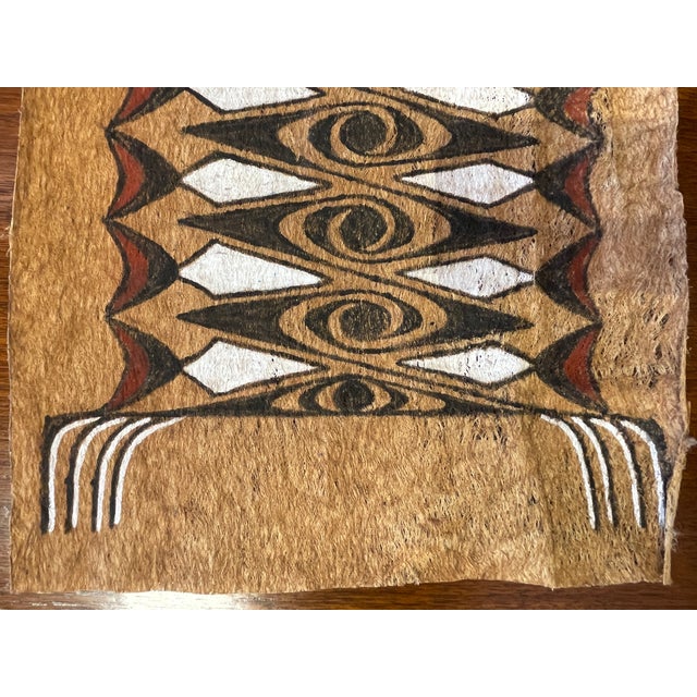 1960s 1960s Painted Bark Cloth Papua New Guinea For Sale - Image 5 of 10