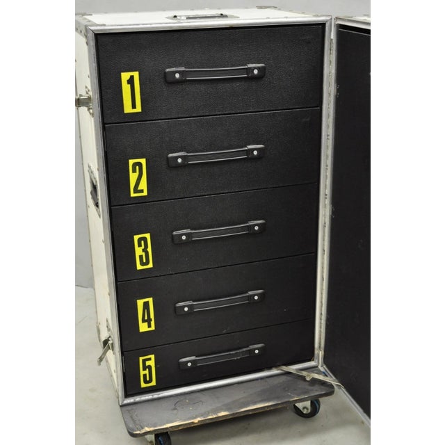 A&j 5 Drawer Road Case Aa79-103 Rolling Production Hard Case Storage Trunk For Sale - Image 4 of 18