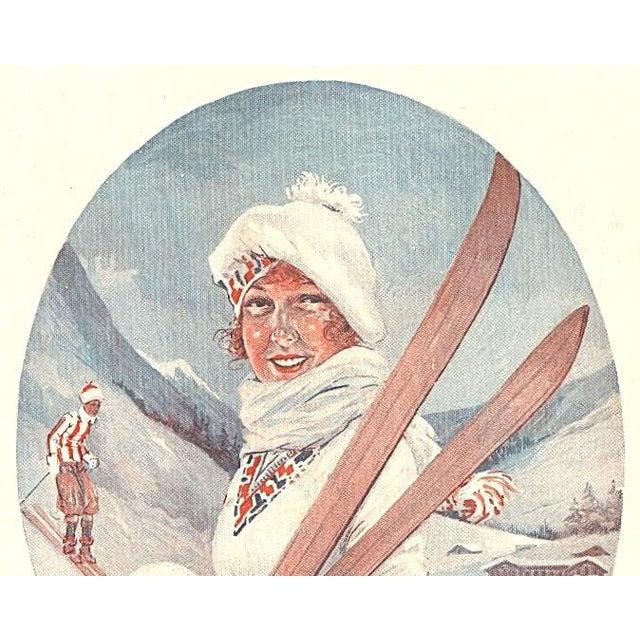 Think SNOW! This is the first time we have this image! It is a French illustrated magazine print that dates to 1930. It is...
