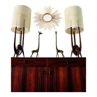 1960s Mid Century Modern R&j Manufacturing Model 30 Table Lamps - a Pair Restored For Sale