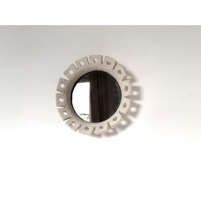 Fiore Handmade Ceramic Mirror by Renzo Maar For Sale - Image 11 of 15