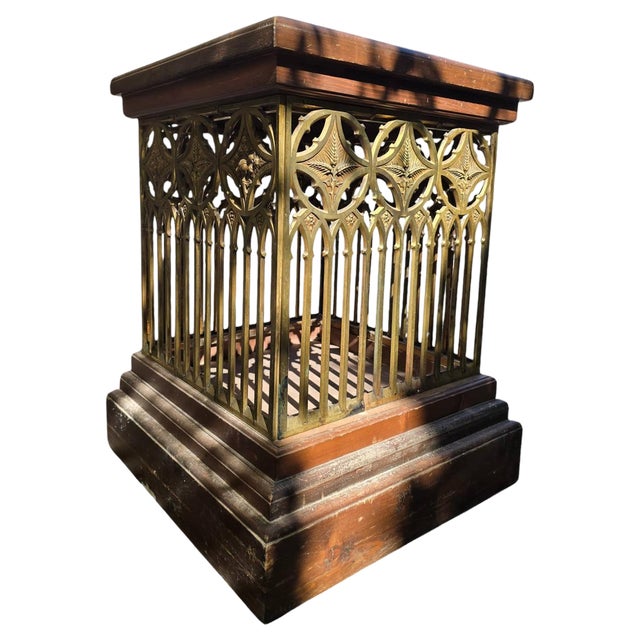 19th Century Neo-Gothic Pedestal, 1890s For Sale