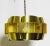 Metal Vintage Brass Pendant by Werner Schou for Coronell Elektro, Denmark, 1960s For Sale - Image 7 of 8