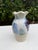 Contemporary Vintage 8” Studio Pottery Ruffled Rim Drip Glaze Art Vase For Sale - Image 3 of 11