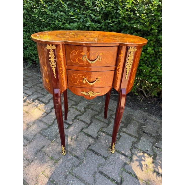 1980 French Louis XVI Mahogany Bronze Commode - 1 Pc For Sale - Image 11 of 11