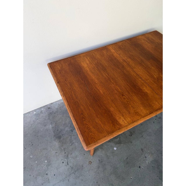Mid Century Modern Danish Oak Dining Table Scandinavian Design 1960s For Sale - Image 10 of 10