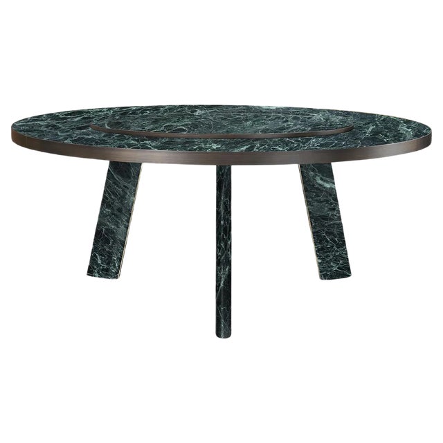 Native Verde Alpi Round Dining Table by Stefano Giovannoni For Sale