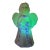 1990s Fenton Burmese Uranium Glass Angel For Sale
