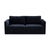 Boho Chic Willow Navy Modular Performance Velvet Loveseat For Sale - Image 3 of 6