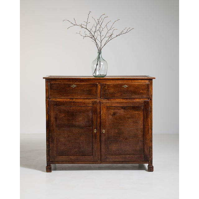 Oak Buffet in Original Patina, Antique, France, Circa 1860 For Sale In Greensboro - Image 6 of 15