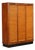 Rolling Shutter Cabinet in Walnut Veneer and Formica Top For Sale