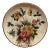 Large 1980s Italian Hand Painted Floral Platter Signed & Numbered Made in Italy For Sale