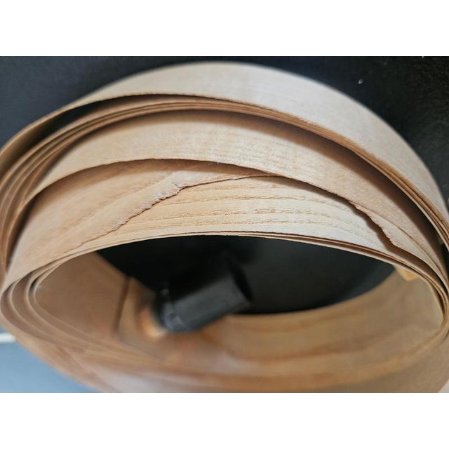 Vintage Wooden Pendant Light in the style of Hans-Agne Jakobsson, Sweden, 1960s For Sale - Image 13 of 14