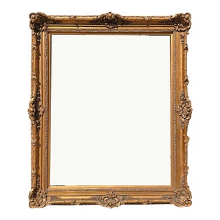 75" Tall Picture Frame Vintage French Louis Ornate Gold Wall Mantle Picture Frame #723 For Sale