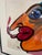 Abstract 1980s Original Abstract Smoking Clown Painting Signed by Artist Peter Keil For Sale - Image 3 of 9