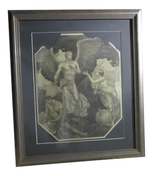 1920s Dunbar Dyson Beck Pencil Drawing for Allegory of Charity Painting