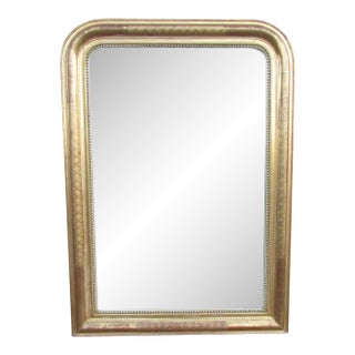 Antique French Louis Philippe Giltwood Mirror For Sale